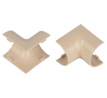 Внутренний угол  IC-KK-20-12-B для полукруглого кабель-канала бежевый 20х12мм 2шт/комплект  Б0064908  ЭРА