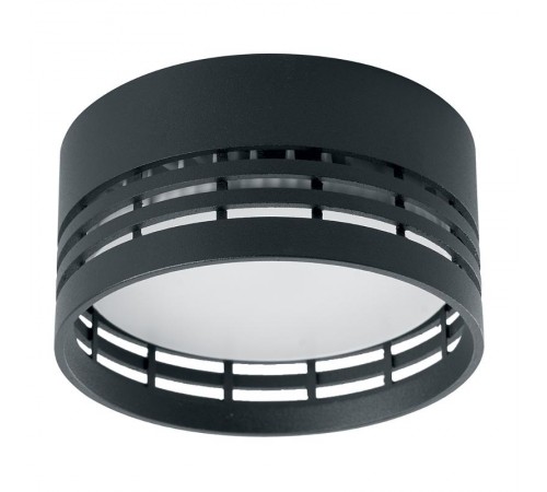 Светильник потолочный под лампу макс 12W, 230V, GX53, черный, HL354  41506  FERON