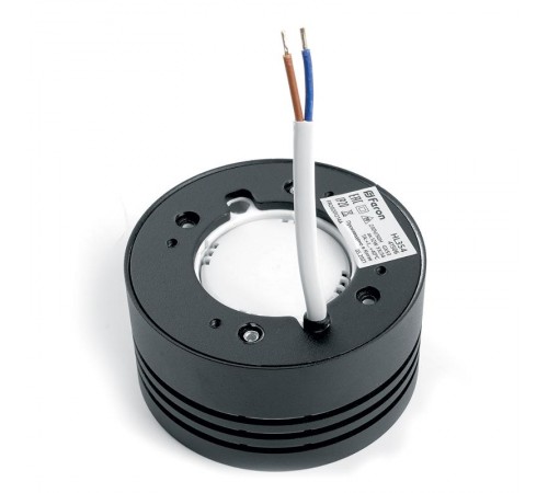 Светильник потолочный под лампу макс 12W, 230V, GX53, черный, HL354  41506  FERON
