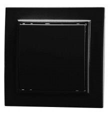 Выключатель 1-клавишный, 250V, 10А, серия Эрна, PSW10-9003-03, черный  39472  STEKKER