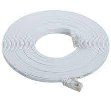 Коммутационный шнур плоский кат.6 UTP 10м белый  PC08-C06U-10M-FL  ITK