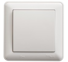 W59 Aqua Белый Переключатель 1-клавишный, 10AX, IP44, (в сборе)  VS610-156B-18  SE