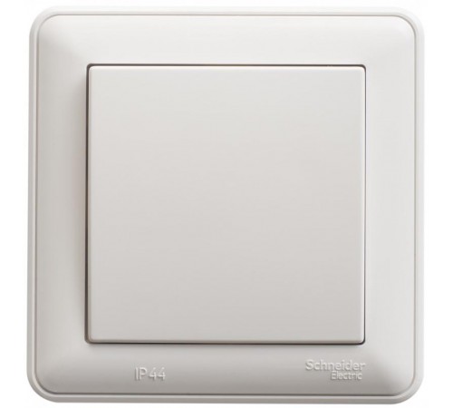 W59 Aqua Белый Переключатель 1-клавишный, 10AX, IP44, (в сборе)  VS610-156B-18  SE