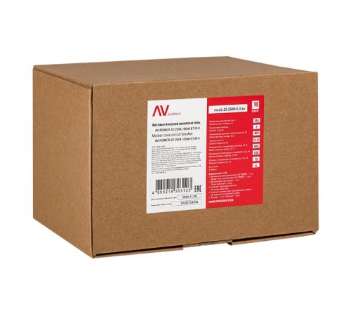 Выключатель автоматический AV POWER-2/3 250А 50kA ETU6.0  mccb-23-250-6.0-av  EKF
