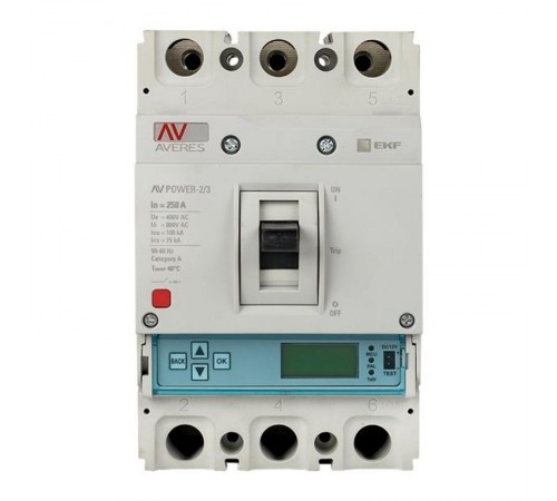 Выключатель автоматический AV POWER-2/3 250А 50kA ETU6.0  mccb-23-250-6.0-av  EKF