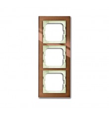Рамка 3-постовая 1723-283, серия axcent, цвет бронзовое стекло  1754-0-4545   2CKA001754A4545  ABB