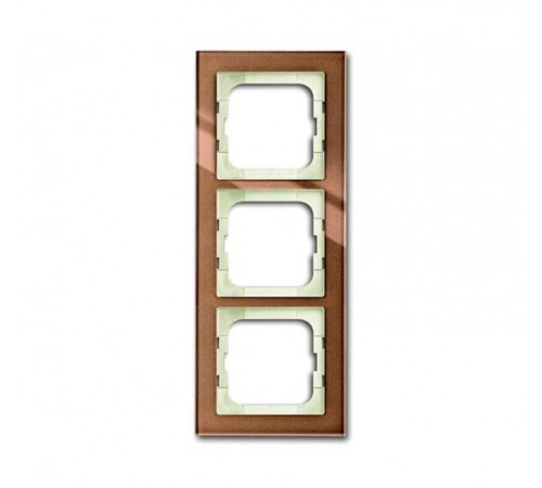 Рамка 3-постовая 1723-283, серия axcent, цвет бронзовое стекло  1754-0-4545   2CKA001754A4545  ABB