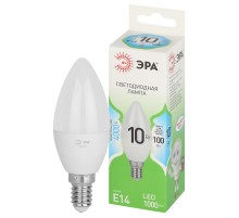 Лампа светодиодная  GREEN LINE LED B35-10W-840-E14 GL E14 10 Вт свеча яркий белый свет  Б0067093  ЭРА