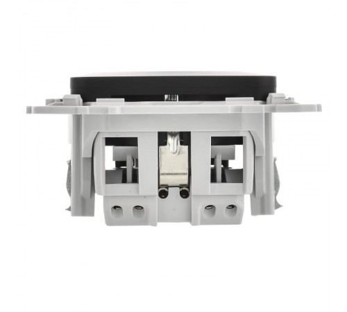 FLITE Розетка с заземлением без шторок быстрозажимные клеммы 16А РС11-1-ФлЧ черный  FI-R11-16-1-K02  IEK