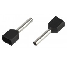 Наконечник-гильза ЭРА NO-225-14 (двойной) НШвИ(2) 1,5-12 с изолированным фланцем (упаковка 10 шт.)   Б0063321  ЭРА