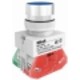 Выкл. кноп. ABLF 22 мм Цвет:СИНИЙ 220В ВK-22   25016DEK  DEKraft