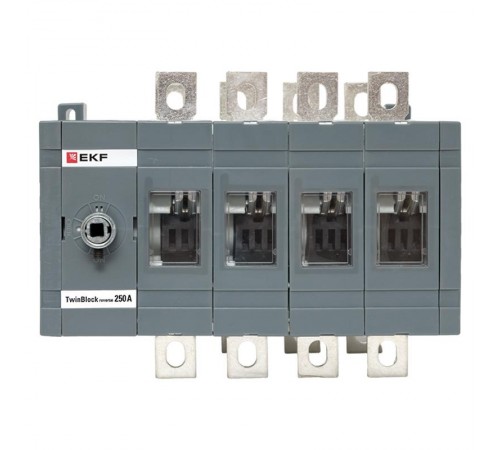 Рубильник 250A 4P реверсивный без рукоятки управления TwinBlock  tb-s-250-4p-rev  EKF