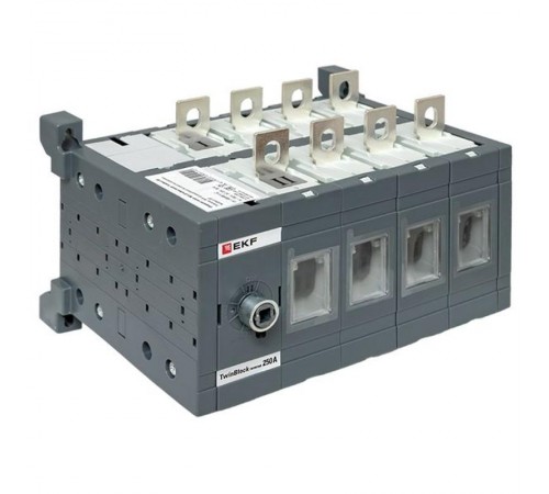Рубильник 250A 4P реверсивный без рукоятки управления TwinBlock  tb-s-250-4p-rev  EKF