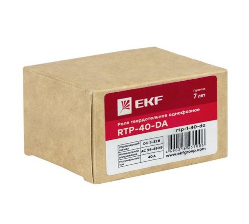 Реле твердотельное однофазное RTP-40-DA EKF PROxima   rtp-1-40-da   EKF