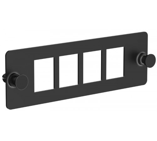 ITK Планка для 4-х Keystone UTP черная  CP05-4U  ITK