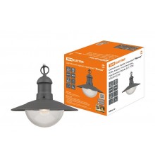 Светильник садово-парковый "Милан" 60 Вт, подвес, пластик/алюм., прозрачное/серый, Е27  SQ0330-0236  TDM