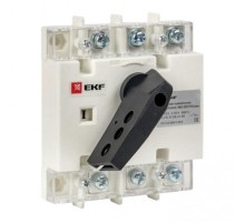 Рубильник-выключатель 100A 3P c рукояткой управления для прямой установки PowerSwitch  psds-100-3  EKF