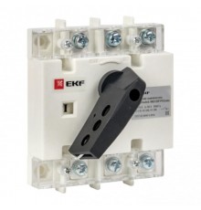 Рубильник-выключатель 100A 3P c рукояткой управления для прямой установки PowerSwitch  psds-100-3  EKF