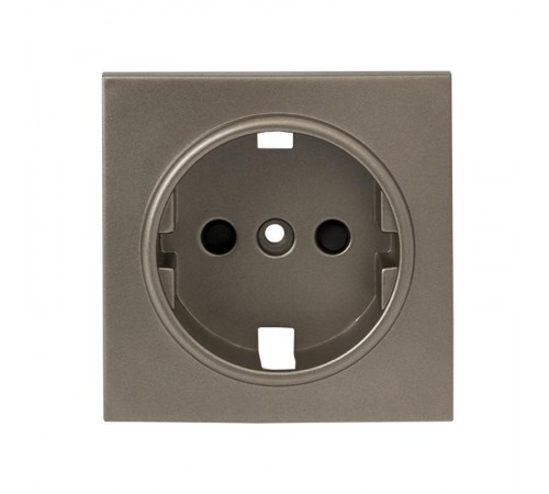 Валенсия лицевая панель розетки 1-местной с/з 16А кашемир с защ. штор. EKF PROxima   ESR16-L-028-40   EKF