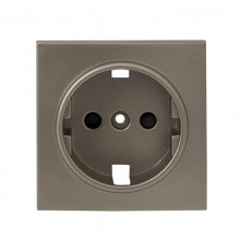 Валенсия лицевая панель розетки 1-местной с/з 16А кашемир с защ. штор. EKF PROxima   ESR16-L-028-40   EKF
