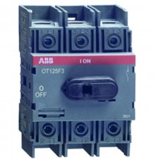 Рубильник OT100F3 до 100А 3пол для уст.на DIN-рейку или монтаж.плату(с рез. руч.)  1SCA105004R1001  ABB