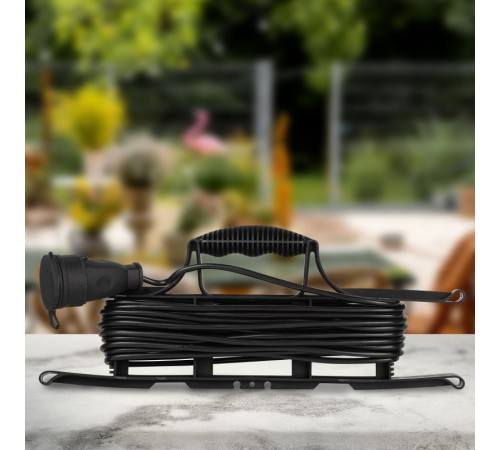 Удлинитель силовой ЭРА GREEN LINE FR-6-10m Greenline на рамке 1 розетка без заземления 10м ПВС 2x0.75мм2   Б0065090  ЭРА