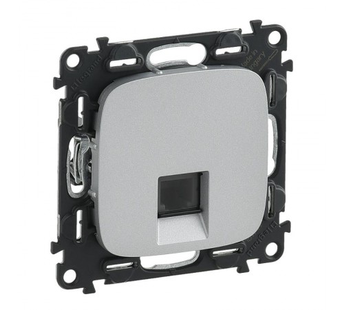 Valena ALLURE DIY Алюминий Розетка ТЛФ 1-ая (RJ11)  753938  Legrand