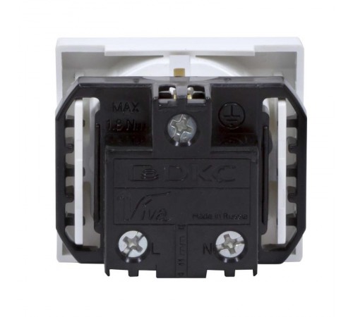Розетка со шторками з/к 2мод. 16А IP20 белая Viva   45005  DKC