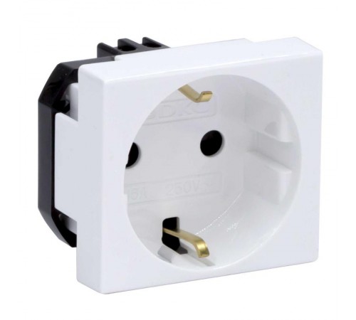 Розетка со шторками з/к 2мод. 16А IP20 белая Viva   45005  DKC