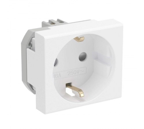 Розетка со шторками з/к 2мод. 16А IP20 белая Viva   45005  DKC