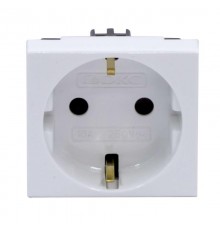 Розетка со шторками з/к 2мод. 16А IP20 белая Viva   45005  DKC