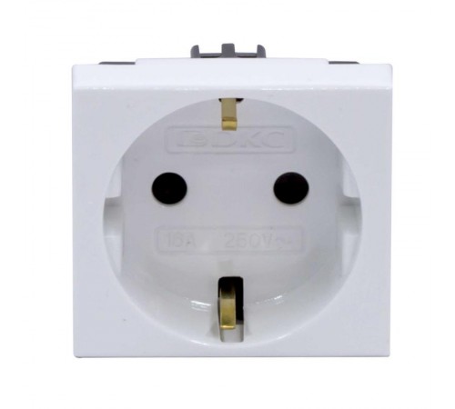 Розетка со шторками з/к 2мод. 16А IP20 белая Viva   45005  DKC