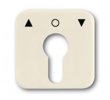 Плата центральная (накладка) с поворотной ручкой,, серия Busch-Duro 2000 SI, цвет слоновая кость  1710-0-1332   2CKA001710A1332  ABB