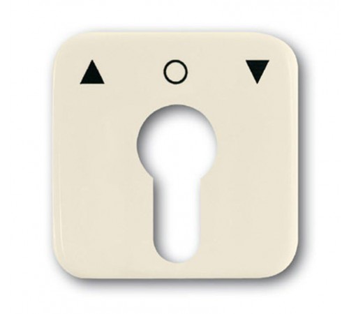 Плата центральная (накладка) с поворотной ручкой,, серия Busch-Duro 2000 SI, цвет слоновая кость  1710-0-1332   2CKA001710A1332  ABB