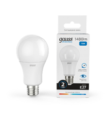 Лампа светодиодная LED 15Вт E27 220В 6500К Elementary A60  23235  Gauss