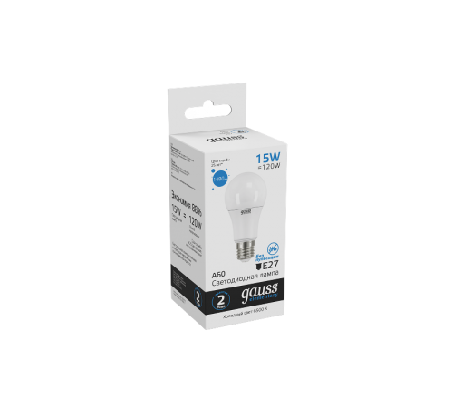 Лампа светодиодная LED 15Вт E27 220В 6500К Elementary A60  23235  Gauss