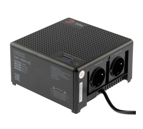 Стабилизатор напряжения   CНК-2000-УЦ компактный универсальный, 140-260В/220В, 2000ВА  Б0051112  ЭРА