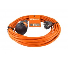 Удлинитель-шнур силовой УШ10  (штепс. гнездо, 10м ПВС 2х1,0)  SQ1301-0605  TDM