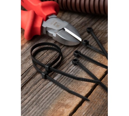 Хомут нейлоновый ЧЕРНЫЙ 3,6х200 (уп./100шт) EKF Simple  plc-cb-3.6x200  EKF