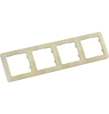 Рамка четырёхместная, скрытой установки, цвет сосна  Р404-02  HEGEL