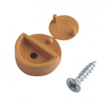 Зеркалодержатель пласт. для мебели бежевый бук с шур. (8 шт) - пакет   127526  Tech-KREP