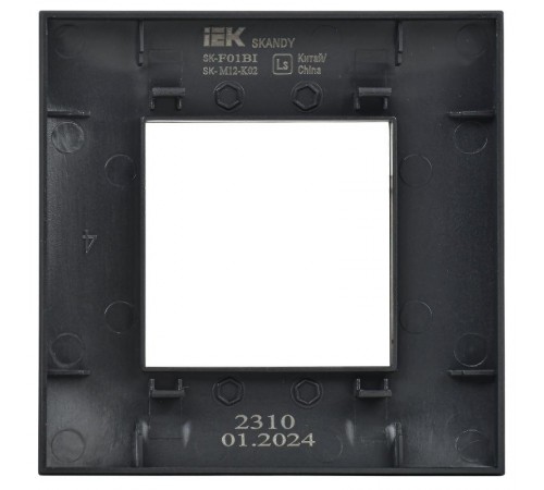 SKANDY Рамка 1-местная SK-F01Bl черный  SK-M12-K02  IEK