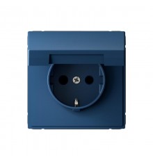 ArtGallery Аквамарин Розетка с заземлением со шторками с крышкой, 16А, IP20,  механизм, быстрозажим. клем.  GAL001146S  SE