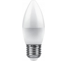 Лампа светодиодная LB-570 (9W) 230V E27 2700K свеча  25936  FERON