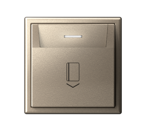 ArtGallery Шампань Выключатель карточный 10А, без задержки времени, быстрозажимные клеммы  GAL000514S  SE