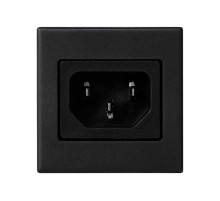 Simon Connect Адаптер с штыревым разъёмом С14,"папа"( IEC320), К45, графит  K305A-14  Simon