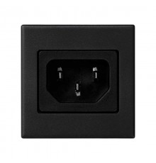 Simon Connect Адаптер с штыревым разъёмом С14,"папа"( IEC320), К45, графит  K305A-14  Simon