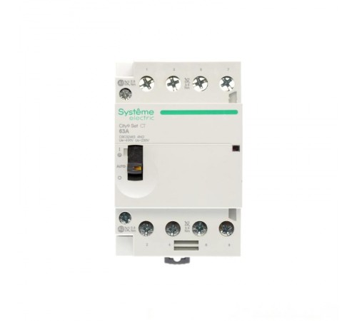 Контактор модульный 4P 4НО 63A AC 400В-230В City9  C9C32463 Systeme Electric