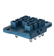 Розетка для монтажа на плате для реле 62.31, 62.32, 62.33; в комплекте металлическая клипса 092.54; монтажный фланец  9233SMA  Finder