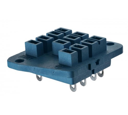 Розетка для монтажа на плате для реле 62.31, 62.32, 62.33; в комплекте металлическая клипса 092.54; монтажный фланец  9233SMA  Finder